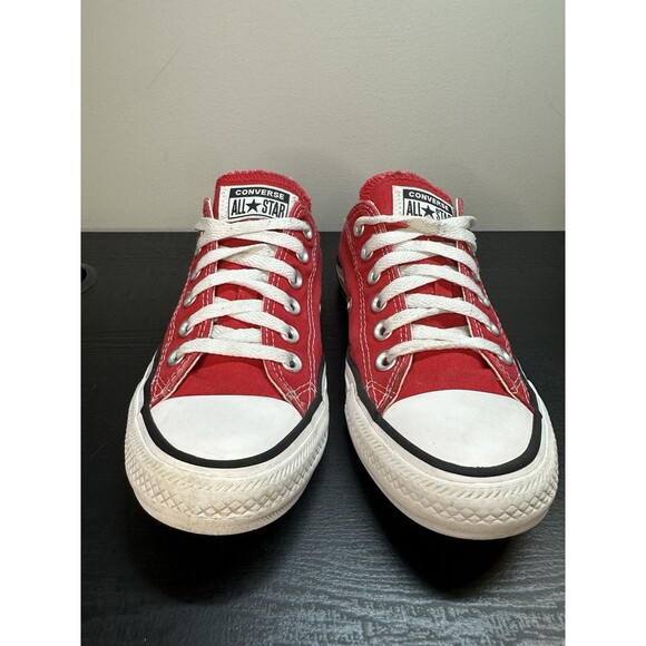 Converse Chuck Taylor All Star Red Low Top Sneakers M9696 Mens 5 Women's 7 #1205 - Picture 1 of 14